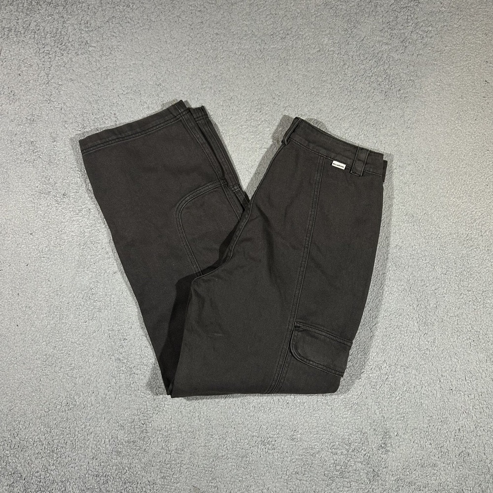 Billabong Women’s “Wall to Wall" Wide-Leg Cargo Pants Size 28 Black #4078